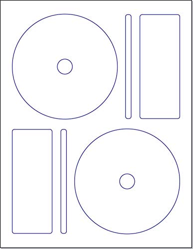 Memorex Cd/Dvd Label, 2 Per Page (250 Labels / 125 Sheets) #TOP21