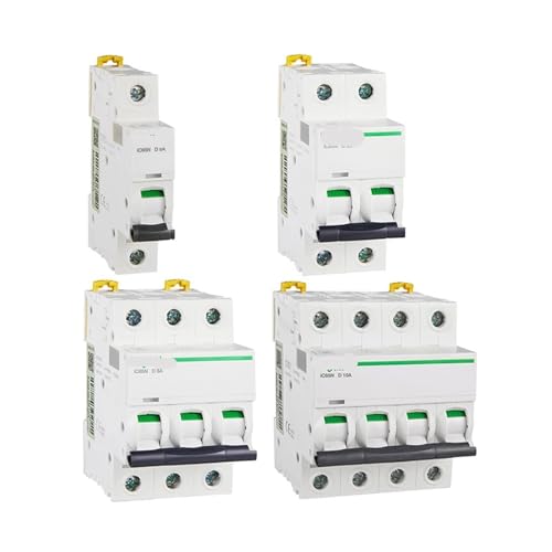 IC65N 1P D10A disyuntor en miniatura tipo D 10A interruptor de aire para motor de ingeniería