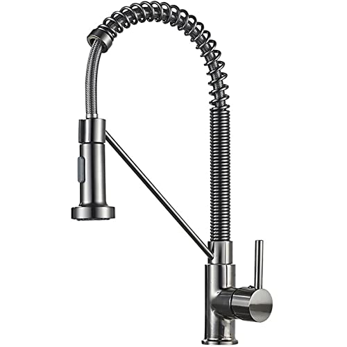 Robinet de cuisine mitigeur pivotant 360° au design d'exception en laiton