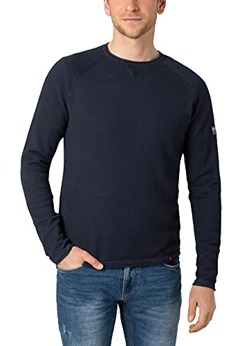 Preisvergleich Produktbild Timezone Herren Spiral Knit Crewneck Pullover, total Eclipse, S