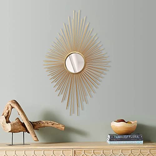 Parisloft Metal Sunburst Wall Mirror thumb #1