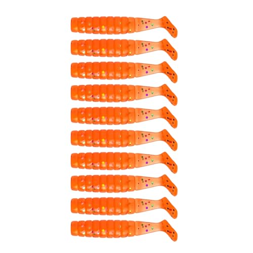 10Pcs Artificial Baits Fishing Lures Paddle Tail Swimbait for Trout Baits Lures PVC Soft Fishing Baits