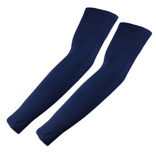 The Elixir Golf Sun Protection Arm Cooling Sleeve Arm Compression UV Block for Golf Cycling Driving Camping, Navy