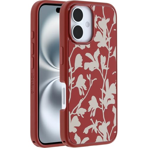 Image of OtterBox iPhone 16 Symmetry Series Case - Autumn Rust - Ultra-Thin, Sleek iPhone Case, Cute & Aesthestic Floral iPhone Case
