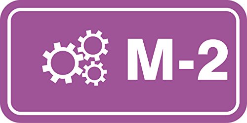 Marquage M-2 Mechanical Accuform TDF602XVM pour sécuriser les vannes de maintenance violet