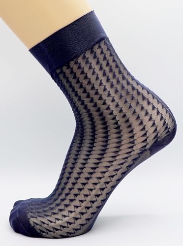 Mona's Choice 3-Pack Lightweight Mens Sheer Nylon Dress Socks2