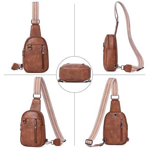 Image of cakang Womens Sling Bag Crossbody Bags for Women Vegan Leather Sling Backpack Daypack Fanny Pack Crossbody Purse Travel
