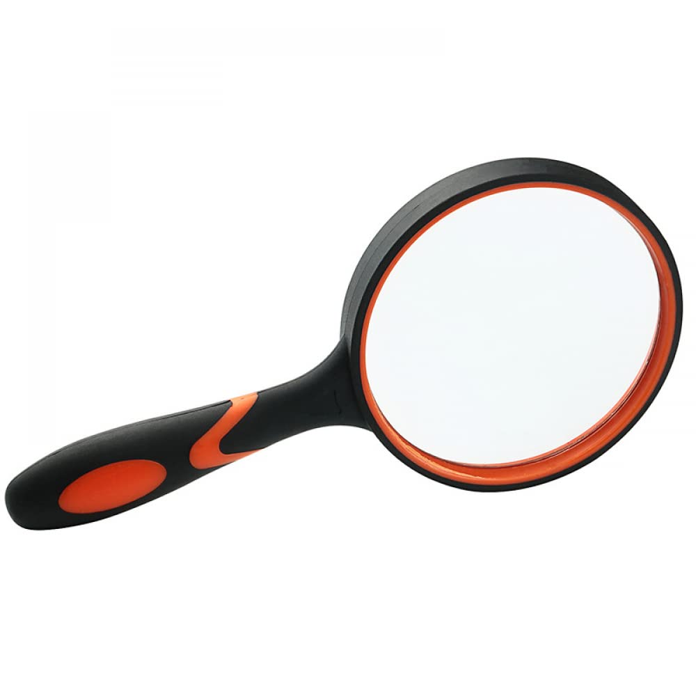 Loupe de Lecture Portable LPY 10X - Grande lentille grossissante avec poignée Souple antidérapante pour Les Personnes âgées, la Lecture de journaux et l'exploration des Loisirs dans -65MM