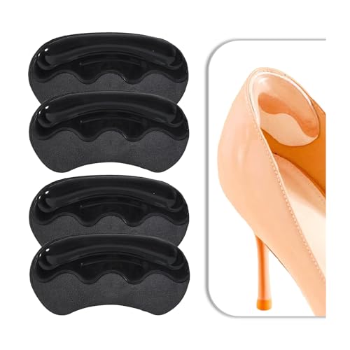 VivoFoot 2 Paar Anti-Rutsch-Ferseneinlagen für Schuhe zu groß Gel-Ferseneinlagen & Füllstoffe für lose Schuhe selbstklebende Rückseite der Fersenkisseneinsätze Fersenblasenschutz für Damen und
