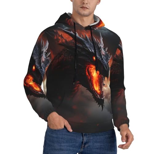 Pull à capuche homme dragon magique toutes saisons et respirant