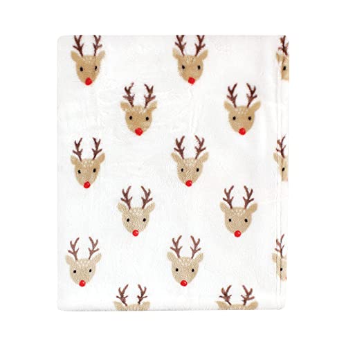 Hudson Baby Unisex Baby Silky Plush And Coral Fleece Blanket, Rudolph, 30X36 Inches (Pack Of 2) #TOP2