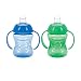 Nuby 2-Pack Two-Handle No-Spill Super Spout Grip N' Sip Cup, 8 Ounce, Colors May Vary