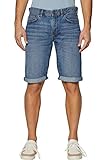 Denim aus 100% Baumwolle edc by ESPRIT Herren 049CC2C012 Shorts, Blau (Blue Medium Wash 902), 32