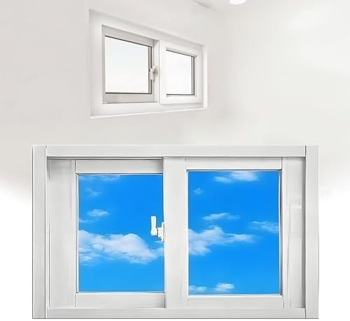Horizontal Sliding Basement Window, Aluminum Replacement Ventilation Window (50x28in / 125x70cm) - Energy Efficient, Weatherproof Design for Improved Airflow and Security