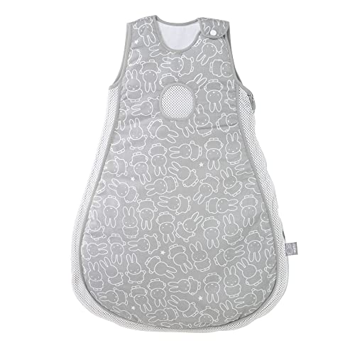 Roba Sacco Nanna Safe Asleep Easy Air, Miffy, 62/68, Cotone Traspirante, Grigio Chiaro - 7