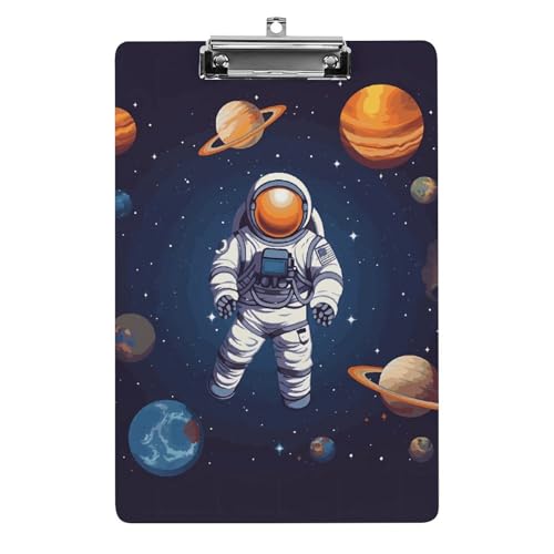 Porte-bloc astronaute A4 idéal pour organiser les cours des étudiants et le bureau