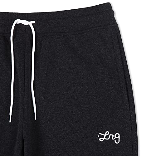 Lrg Mens Lrg Men's Script Logo Drawstring Waist Active Jogger With Pockets Sweatpants, Charcoal Heather, 3X Us #TOP1