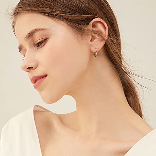3 Pairs 14K Gold Plated Heart Hoop Earrings, Simple Large and Small Heart Hoop Earrings for Women, 3 Sizes Cute Huggies Earrings for Women Girs Gift, 1.3cm/2cm/3cm, gold and silver…3