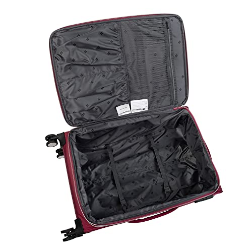 It Luggage Expectant 32" Softside Checked 8 Wheel Expandable Spinner, Red #TOP3