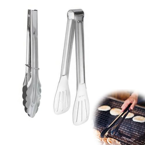 2 Pièces de Pinces de Cuisine, Pinces À Gâteau en Acier Inoxydable, Pinces À Buffet en Acier Inoxydable, Pinces À Barbecue en Acier Inoxydable, Pinces À Salade en Acier Inoxydable (14 Pouces)