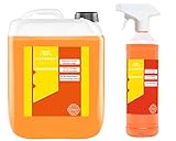 5+1 Liter Orangenreiniger Konzentrat I Reinigungsmittel I Universalreiniger I Glasreiniger I WC-Reiniger I Badreiniger I Küchenreiniger für Haushalt und Industrie
