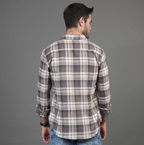 Image of Mens Casual N Formal Single Pocket Check Shirt
