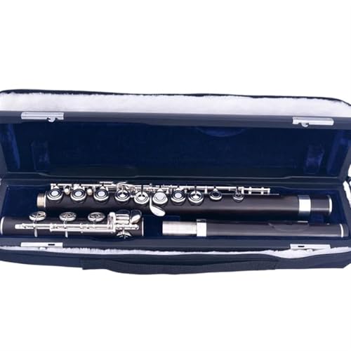 初心者用フルート17オープンホールレッドウッド/エボニーフルートシルバーメッキEキーローズウッドプロフェッショナル(エボニー)