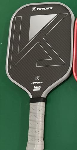 16mm Pickleball Paddle 3K Carbon Fiber Hot Pressing, Grey