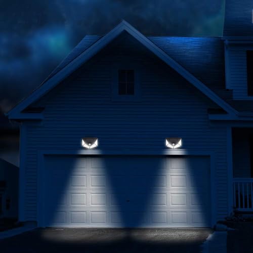 kh Solar Wall Light 100 LED Night Lamp Motion Sensor for Home Outdoor Garden Porch Dusk to Dawn Lighting & Yard Fence Decoration Waterproof Safety Light for Outdoor