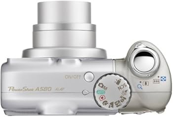 Canon PowerShot A580 Digital Camera -Silver (8.0MP, 4xOptical Zoom