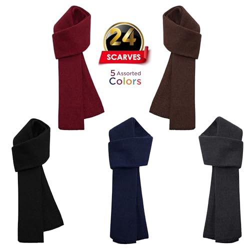 Moda West 24 Pack - Wholesale Unisex Winter Scarves2