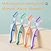 Octuitey [2025 Upgrade] 9Pcs Denture Brush，Denture Toothbrushes，Denture Cleaning Brush ，Double Sided Toothbrush，9Color