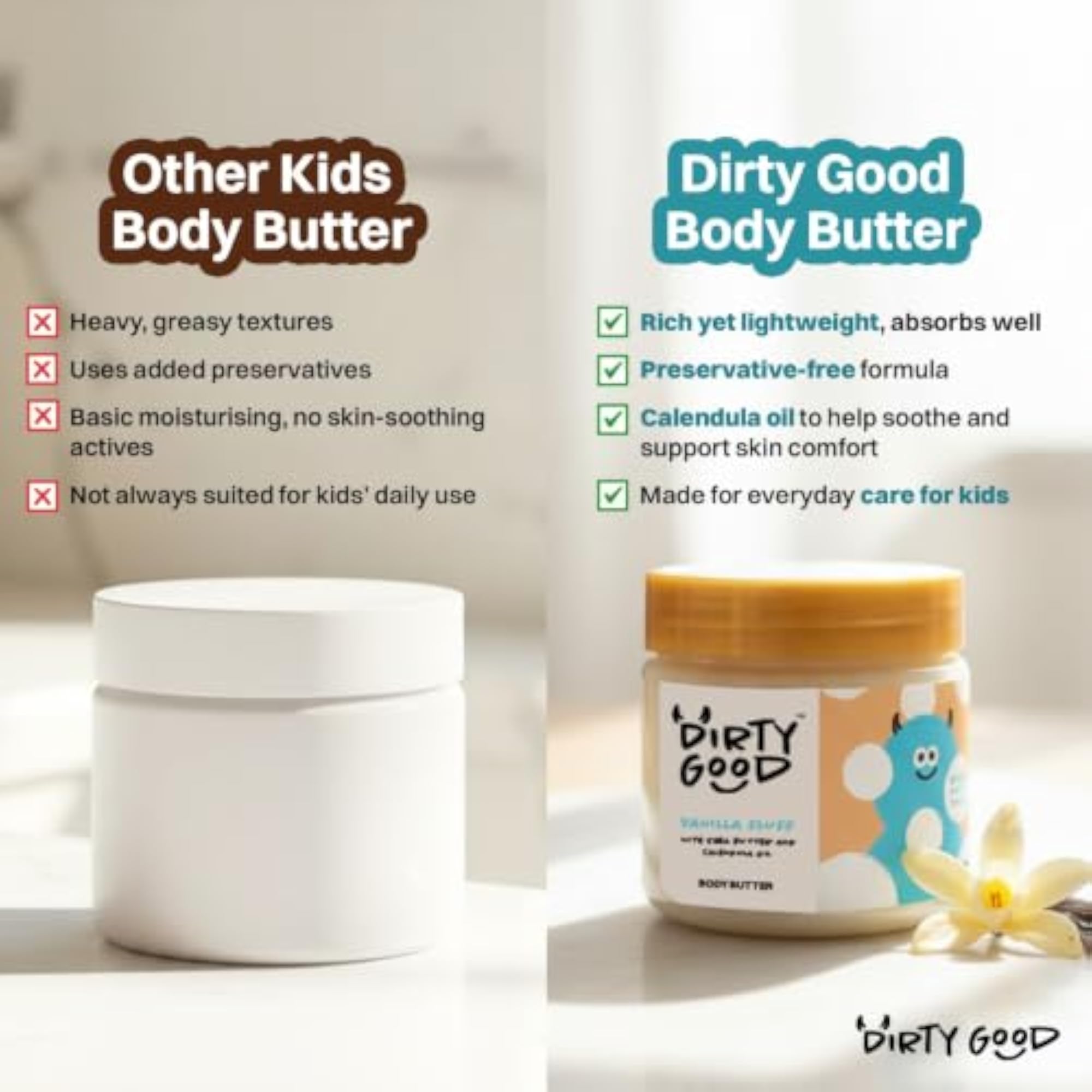 Kids Body Butter Twin Pack, Vanilla Fluff Moisturizer