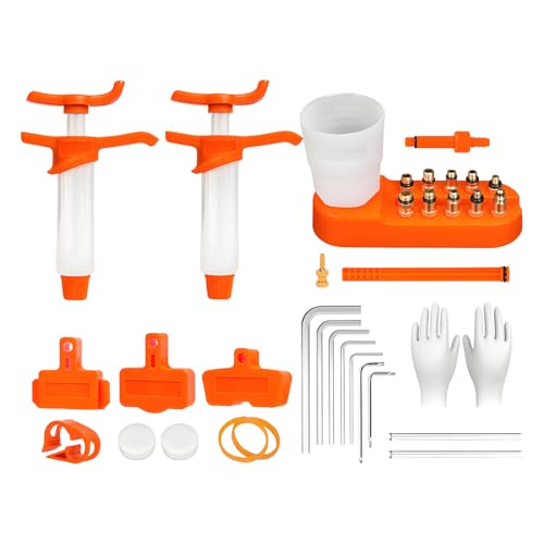 Kit Sangrado Frenos - Equipo de Engrase para Bicicletas de Montaña | Herramientas Multifuncionales de Engrase para Frenos de Bicicleta para Taller Garaje Carretera Montaña Camping Exteriores