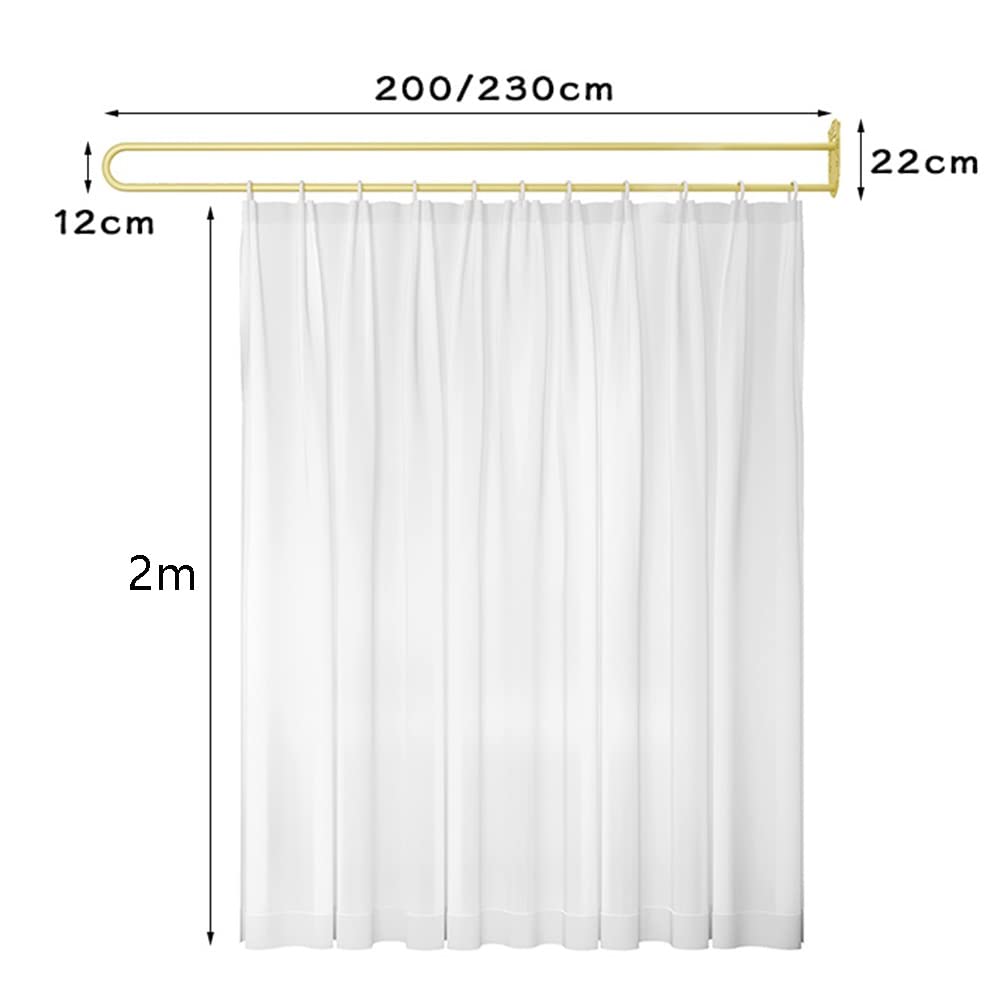 Rideau de séparation d'intimité, adapté aux hôpitaux, cliniques, spas, laboratoires, Bureaux, crèches, Panneau Unique (avec matériel de Rail) (Gris Clair, 200 cm).