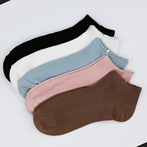 Women’s Low Cut Athletic Cotton Socks – 5 Pairs, Breathable, No-Slip, Reinforced Heel & Toe4