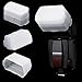 waka Bounce Dome Diffuser, [3 Pack] Camera Bounce Dome Flash Diffusers for Canon 430EX I/II/III, 580EX I/II, 600EX Speedlight + Microfiber Cleaning Cloth
