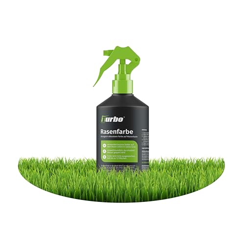 Rasenfarbe, macht braunen Rasen direkt grün, biologisch abbaubare Farbe auf Wasserbasis (1L für 6m²)