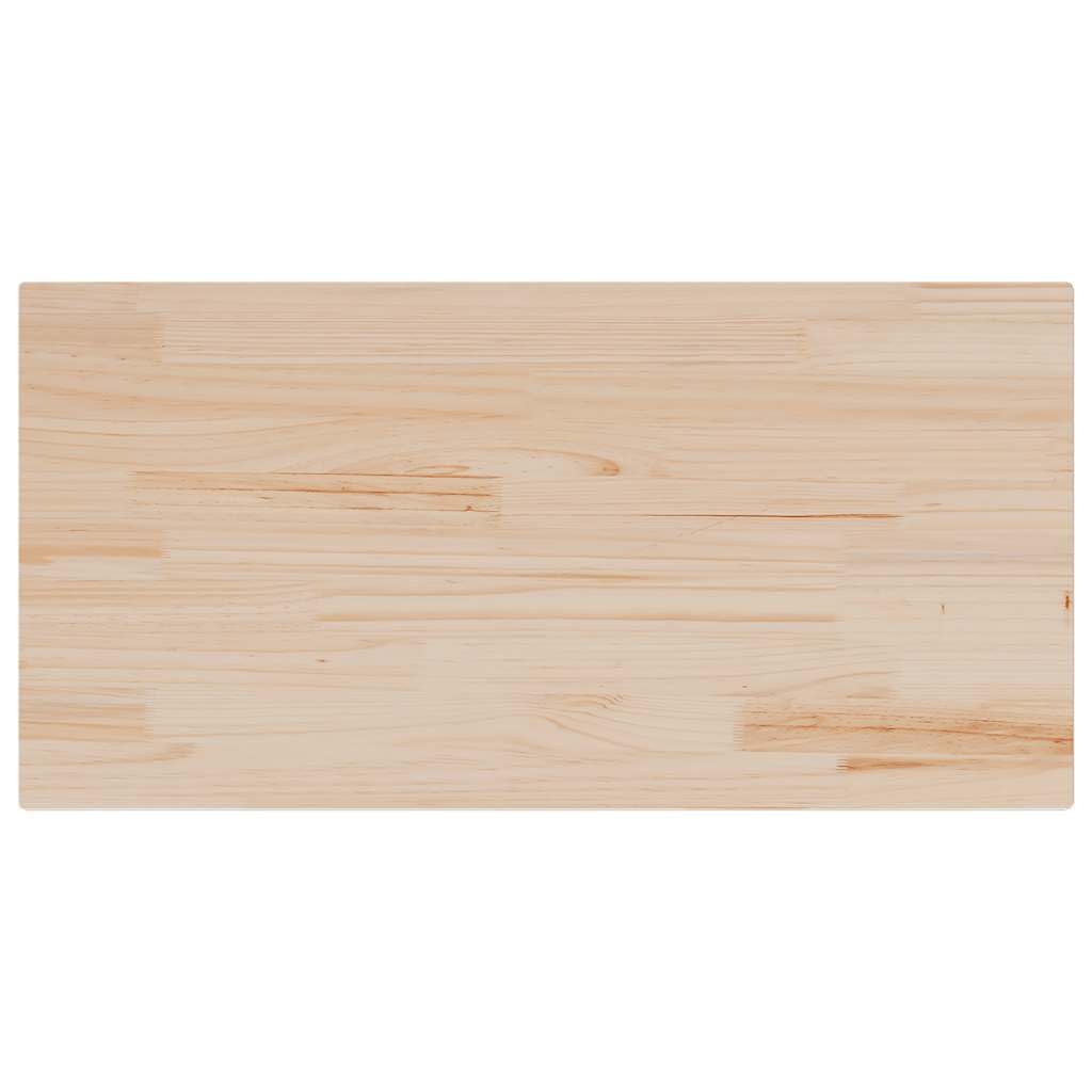 vidaXL Tablero de Mesa Rectangular Madera Maciza de Pino 100x50x2,5 cm, Superficie de Mesa, Tablero de Mesa de Madera Maciza, Tablero de Mesa de Comedor