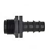 Greenage Straight Connector 1/2 inch Male Threads and 16mm Barbed End for Agricultural Garden Drip Sprinkler Irrigation System-10 Pcs