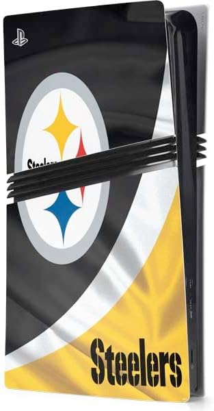 Skinit Decal Gaming Skin Compatible with PS5 Pro Console - Officially Licensed NFL Pittsburgh Steelers Design