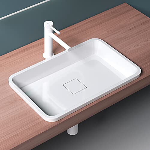 Mai-Mai-Lavabo-sobre-Encimera-Rectangular-Blanco-Lavabo-de-Bano-53X33X105cm-Lavabo-de-Mano-con-Tapa-de-Desague-Col104