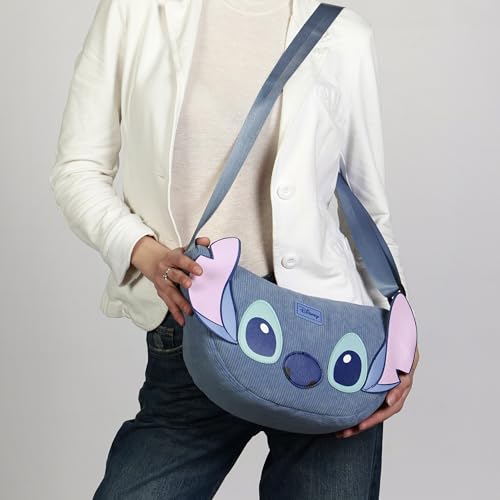 Sac bandoulière Stitch bleu Disney, idée cadeau originale - 5