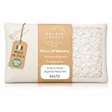 The Double Twenty Cuscino in Fiocco di Memory Foam 40x70cm Ortopedico Ergonomico per Cervicale e Collo, Traspirante e Antiacaro, per Tutte le Posizioni di Sonno, OEKO-TEX, Made in Italy