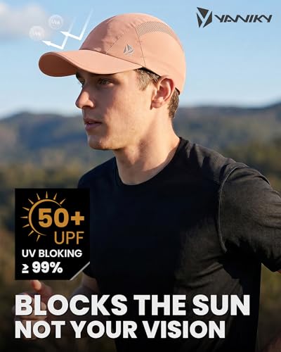 Image of YANIKY Quick-Dry Running Hat for Men & Women Cooling Hat UPF 50+ Thin Baseball Cap Lightweight Breathable Mesh Sport Hats