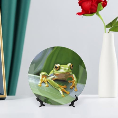 Plato decorativo de porcelana Bone China de 6 pulgadas miniatura 6