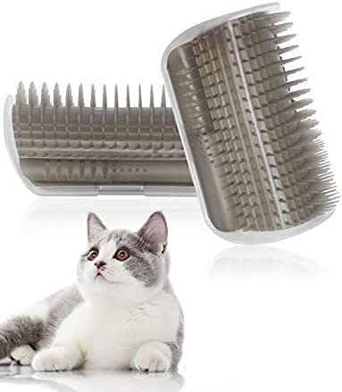 Image of Cat Self Groomer with Catnip Pouch,Cats Corner Massage Comb Grooming Brush Tool for Kitten Puppy