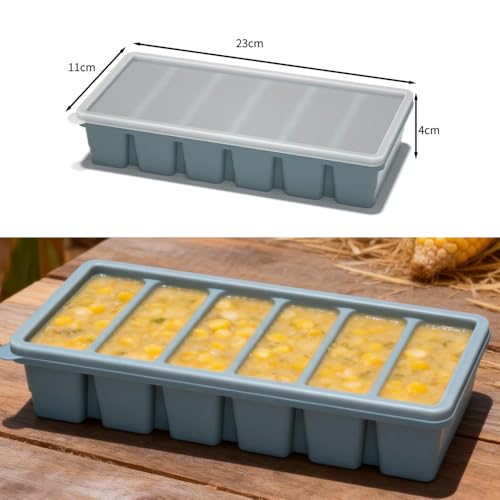 Molde de 6 cavidades para congelar líquido con tapa miniatura 3