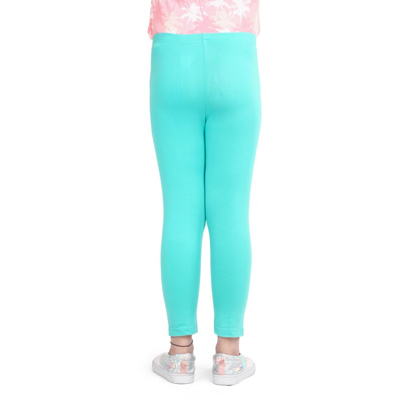 Image of ARIEL Cotton Printed Non-Transparent Regular Fit Ankle Length Leggings for Girls