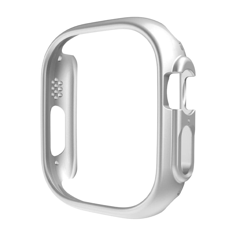 Bumper rigide Iwatch Ultra 49mm évite les rayures argent